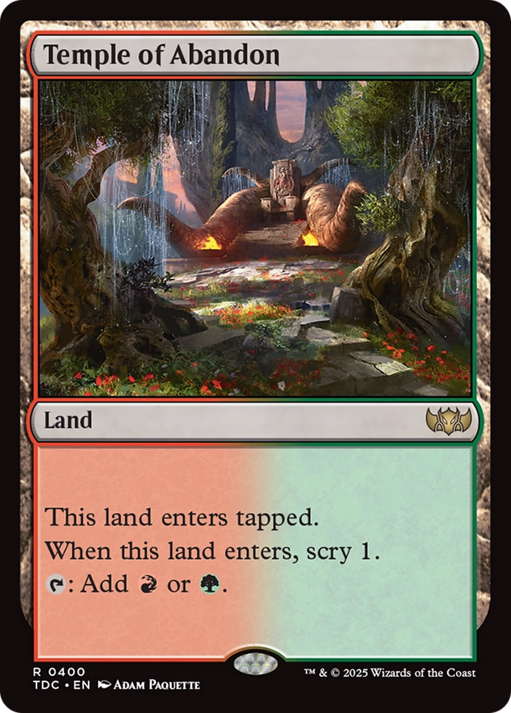 Magic: The Gathering - Temple of Abandon - Tarkir: Dragonstorm Commander