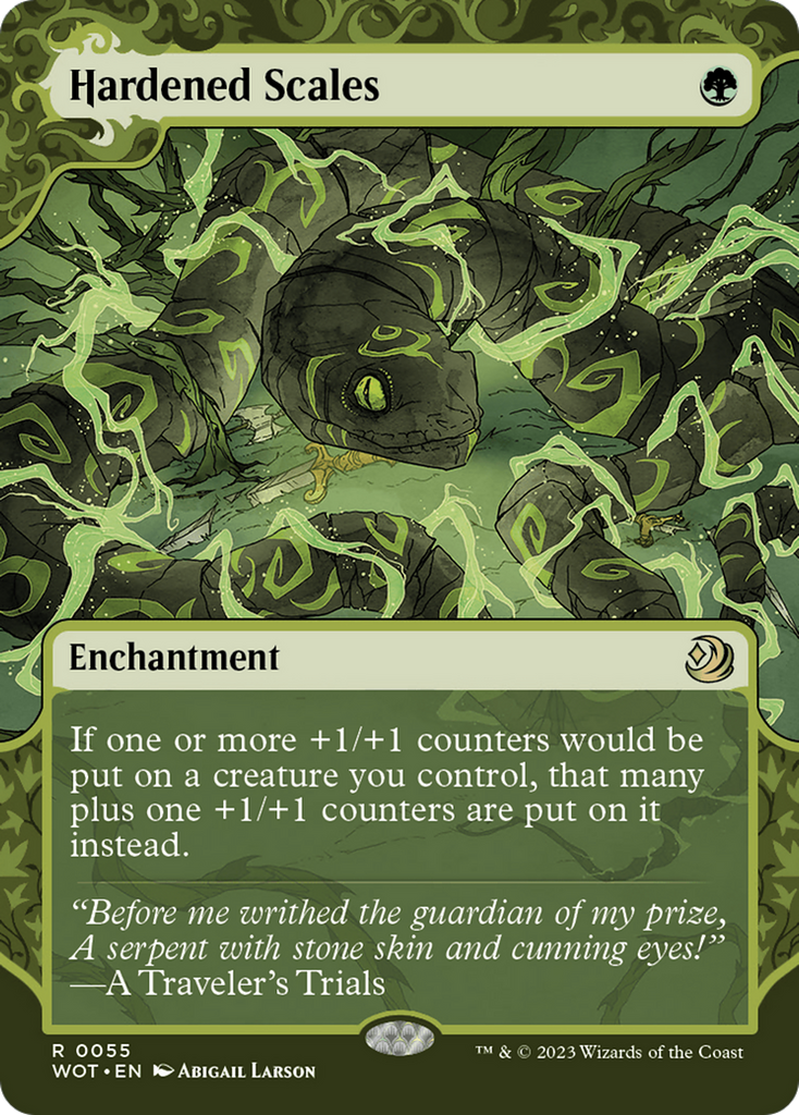 Magic: The Gathering - Hardened Scales Foil - Wilds of Eldraine: Enchanting Tales