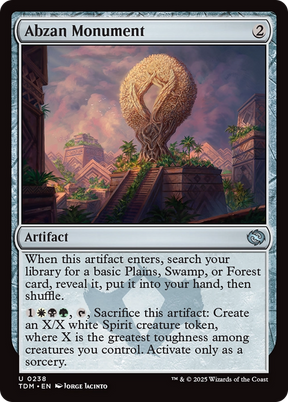 Magic: The Gathering - Abzan Monument Foil - Tarkir: Dragonstorm