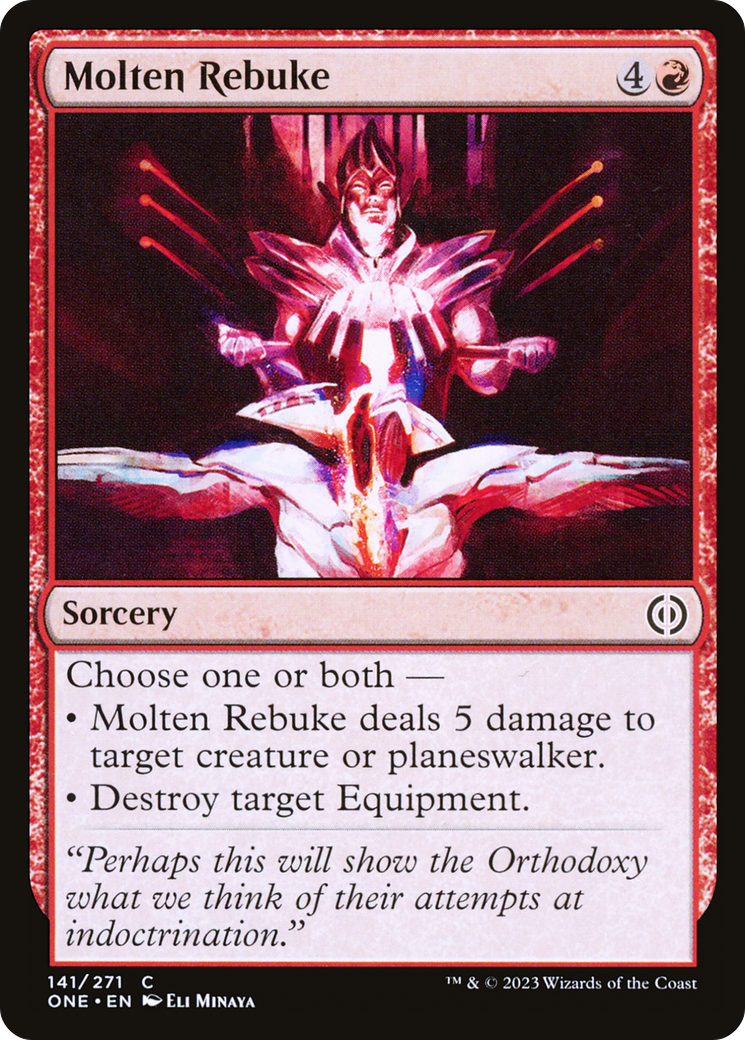 Magic: The Gathering - Molten Rebuke - Phyrexia: All Will Be One