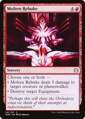 Magic: The Gathering - Molten Rebuke Foil - Phyrexia: All Will Be One