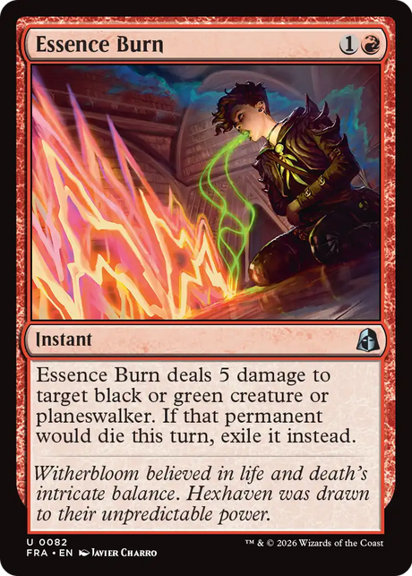 Magic: The Gathering - Essence Burn Foil - Reality Fracture