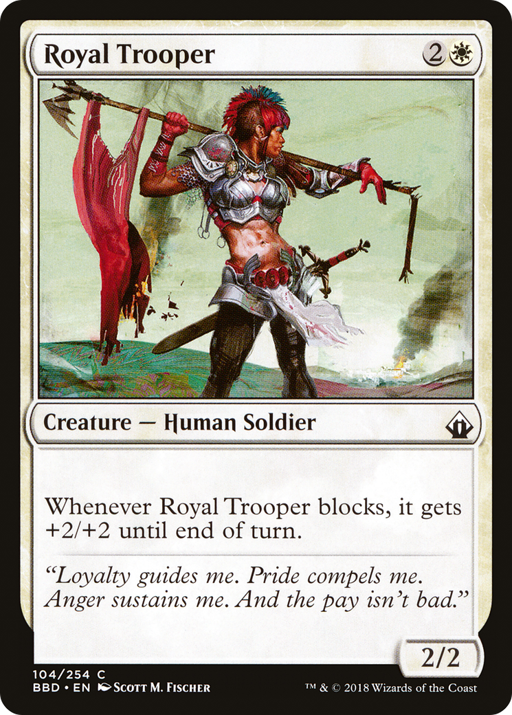 Magic: The Gathering - Royal Trooper Foil - Battlebond