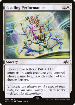 Magic: The Gathering - Leading Performance Foil - Unfinity
