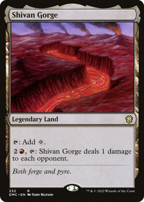 Magic: The Gathering - Shivan Gorge - Dominaria United Commander