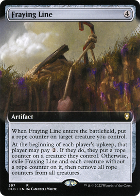 Magic: The Gathering - Fraying Line Foil - Commander Legends: Battle for Baldur's Gate