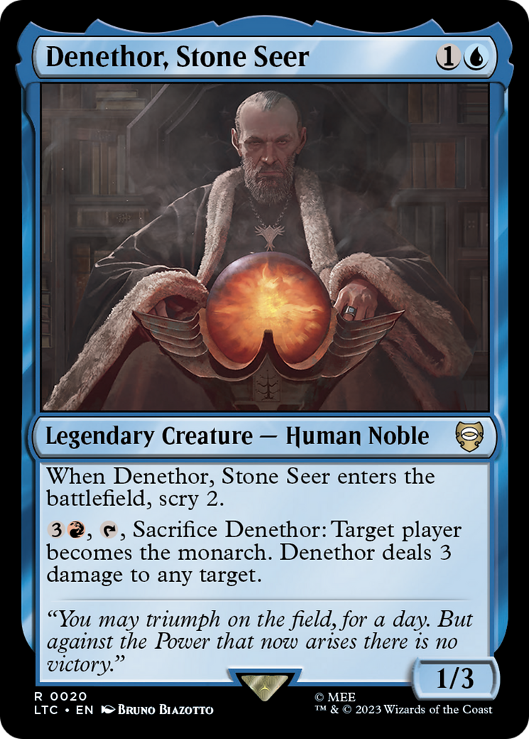 Magic: The Gathering - Denethor, Stone Seer - Tales of Middle-earth Commander