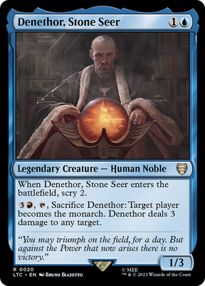Magic: The Gathering - Denethor, Stone Seer - Tales of Middle-earth Commander