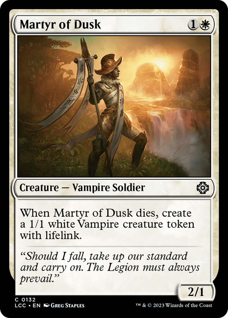 Magic: The Gathering - Martyr of Dusk - The Lost Caverns of Ixalan Commander