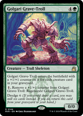 Magic: The Gathering - Golgari Grave-Troll Foil - Ravnica Remastered