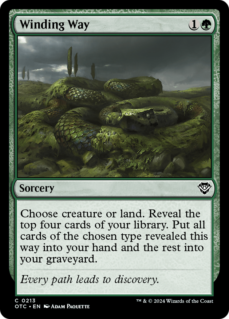 Magic: The Gathering - Winding Way - Outlaws of Thunder Junction Commander