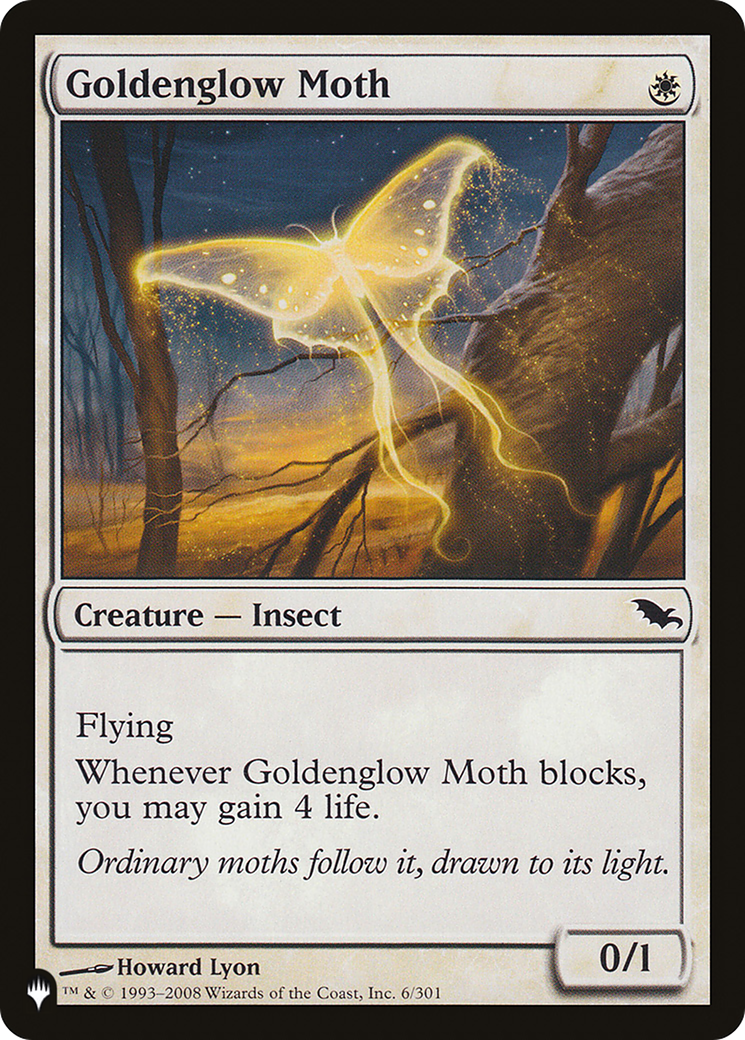 Magic: The Gathering - Goldenglow Moth - The List