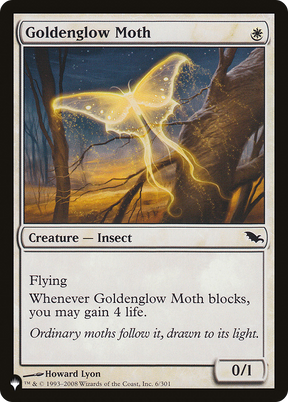 Magic: The Gathering - Goldenglow Moth - The List