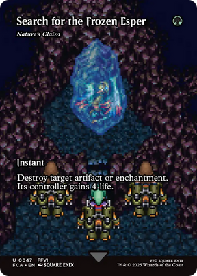 Magic: The Gathering - Nature's Claim Foil - Final Fantasy: Through the Ages