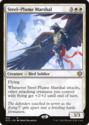 Magic: The Gathering - Steel-Plume Marshal - Starter Commander Decks