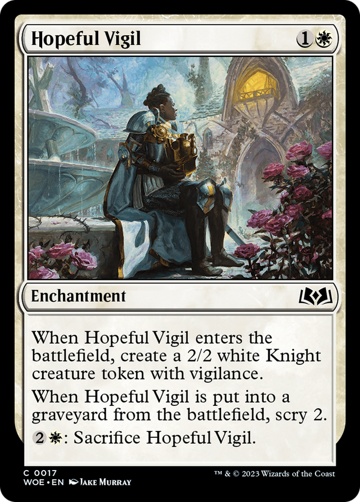 Magic: The Gathering - Hopeful Vigil - Wilds of Eldraine