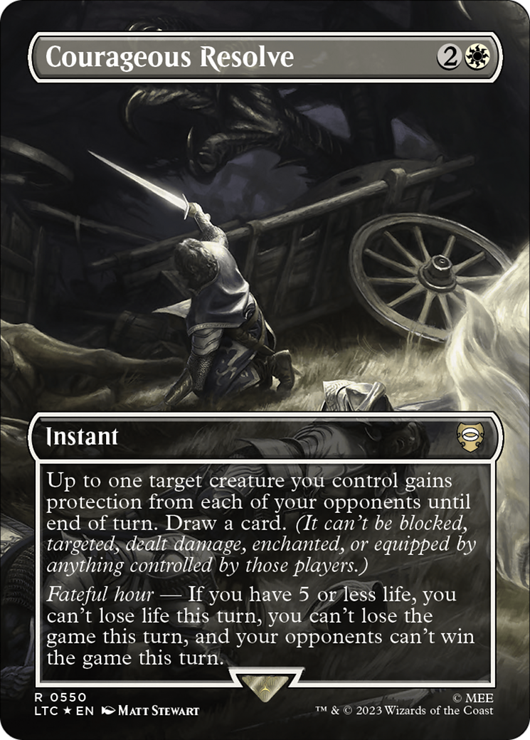 Magic: The Gathering - Courageous Resolve Foil - Tales of Middle-earth Commander