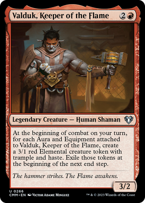 Magic: The Gathering - Valduk, Keeper of the Flame Foil - Commander Masters