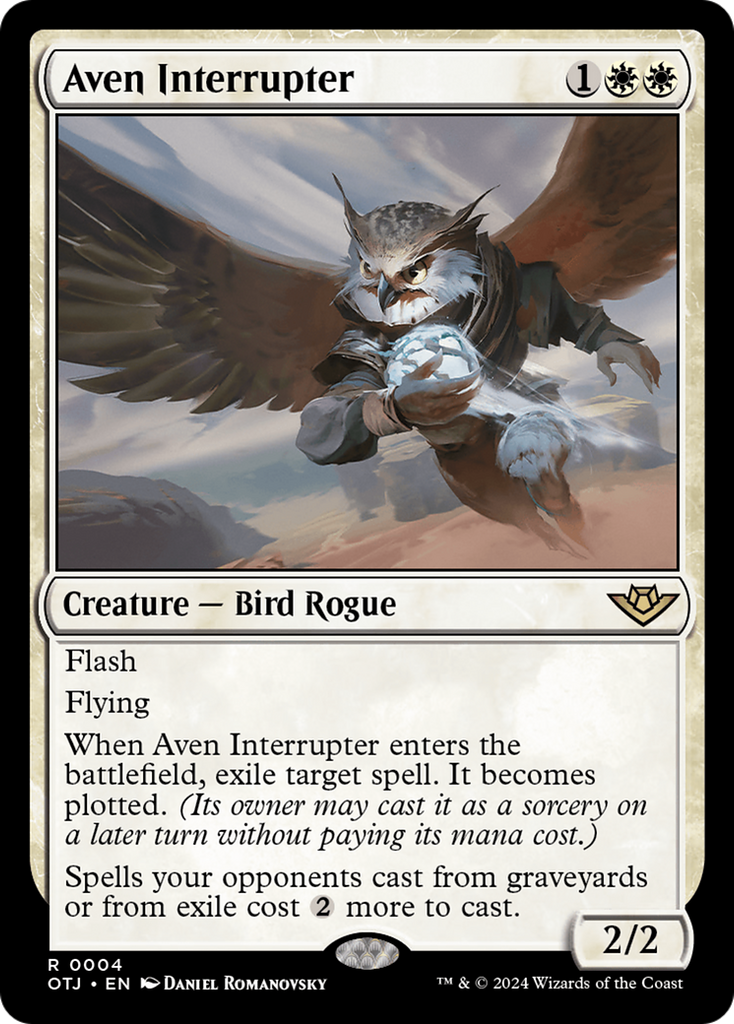 Magic: The Gathering - Aven Interrupter Foil - Outlaws of Thunder Junction