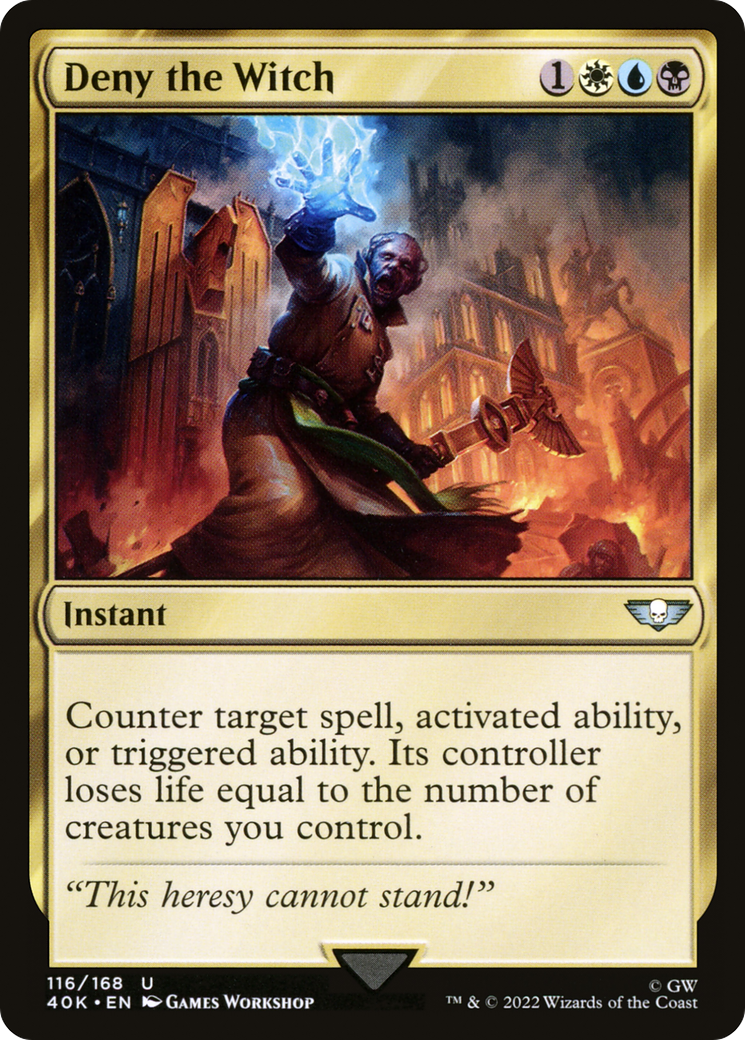 Magic: The Gathering - Deny the Witch - Warhammer 40000 Commander
