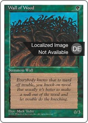 Magic: The Gathering - Holzmauer - Fourth Edition