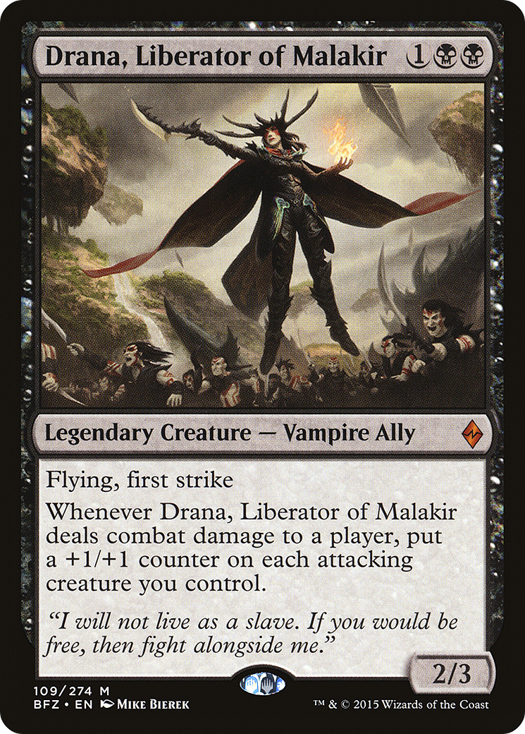 Magic: The Gathering - Drana, Liberator of Malakir Foil - Battle for Zendikar