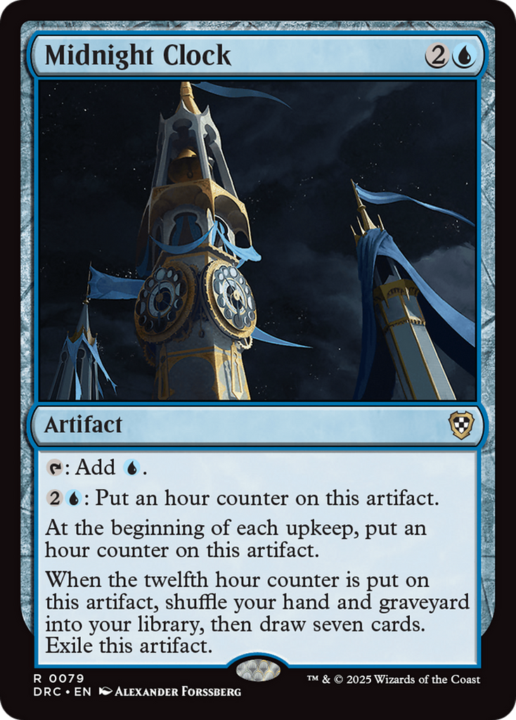 Magic: The Gathering - Midnight Clock - Aetherdrift Commander