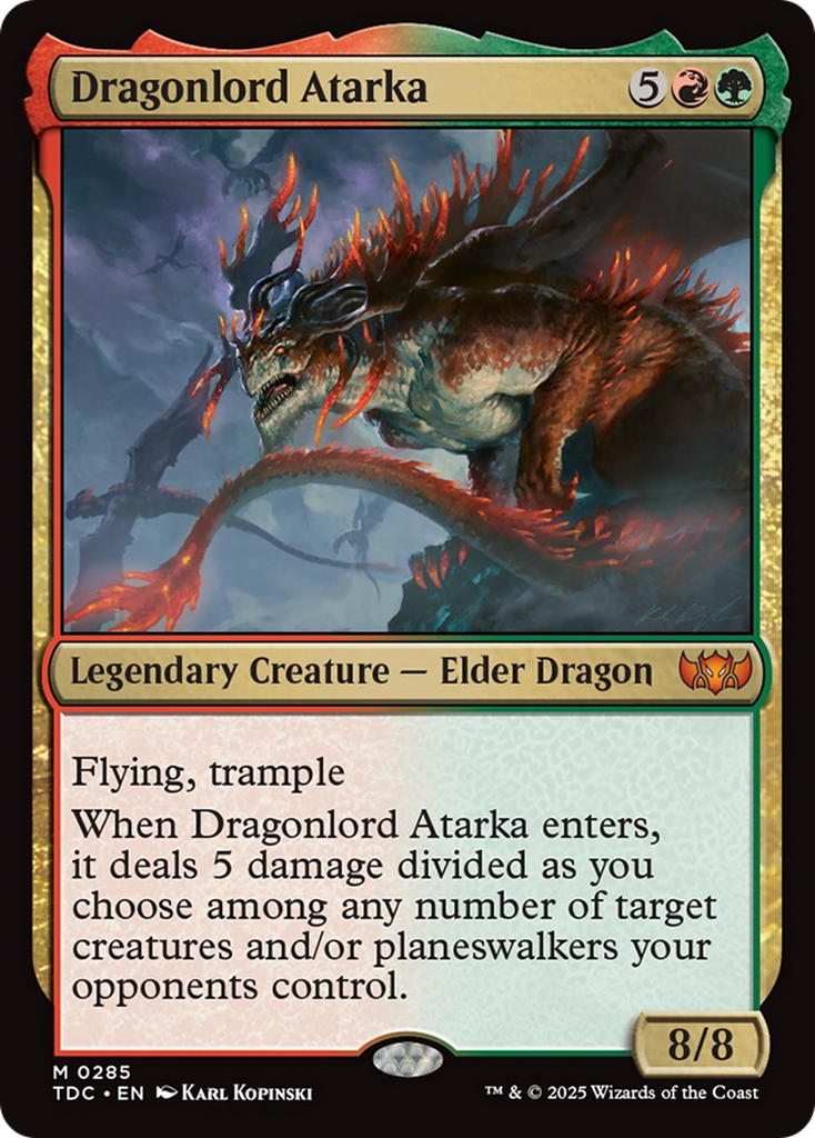 Magic: The Gathering - Dragonlord Atarka - Tarkir: Dragonstorm Commander