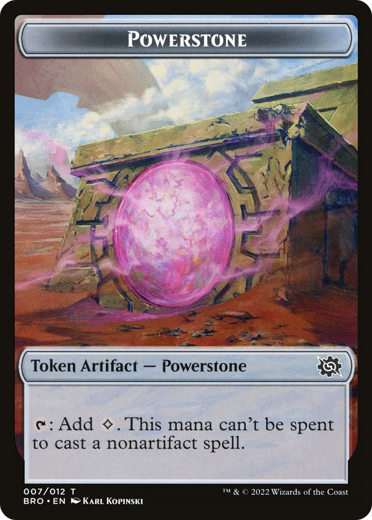 Magic: The Gathering - Powerstone Token - The Brothers' War Tokens