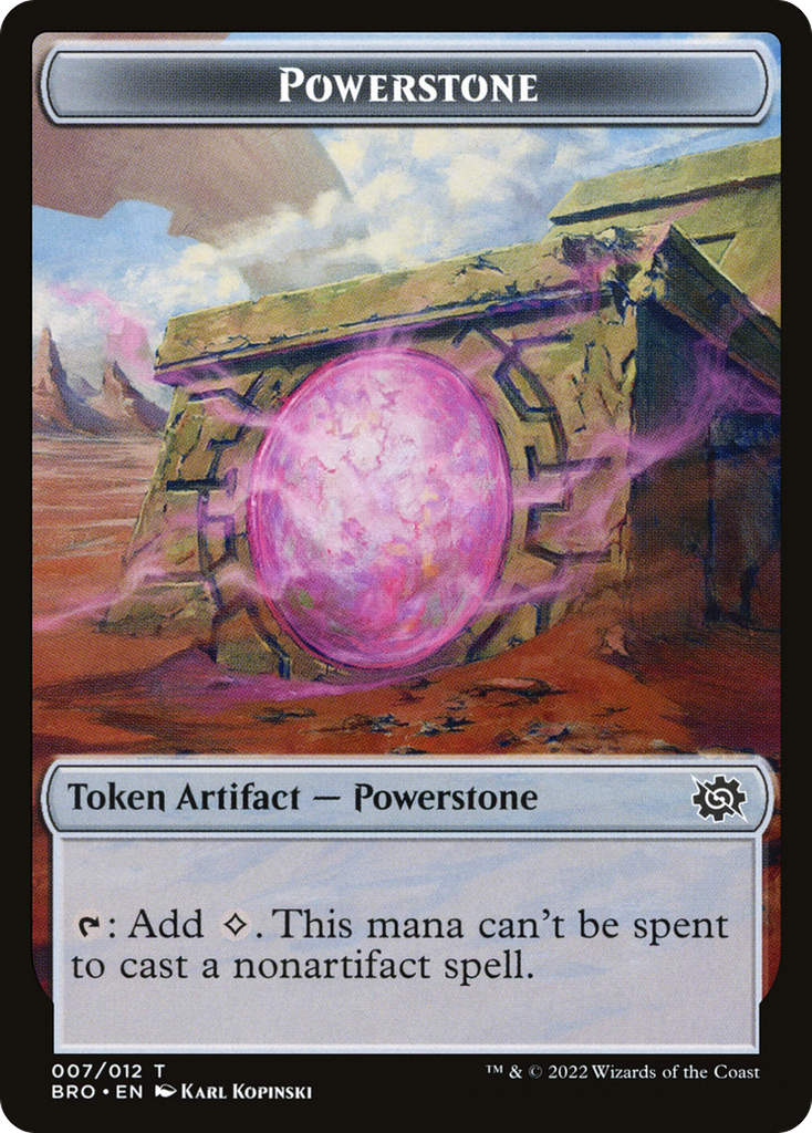 Magic: The Gathering - Powerstone Token - The Brothers' War Tokens