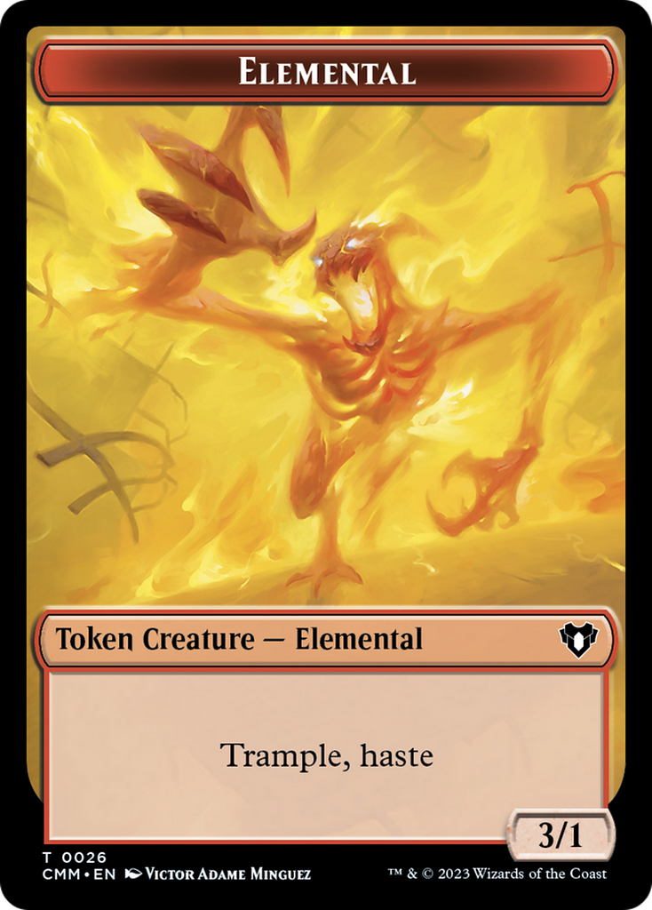 Magic: The Gathering - Elemental Token - Commander Masters Tokens