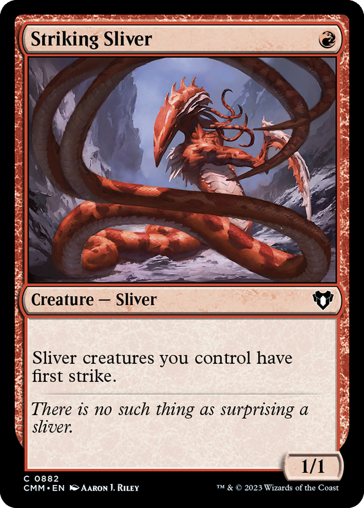 Magic: The Gathering - Striking Sliver - Commander Masters