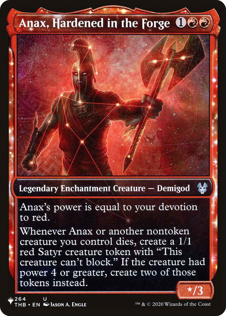 Magic: The Gathering - Anax, Hardened in the Forge - The List