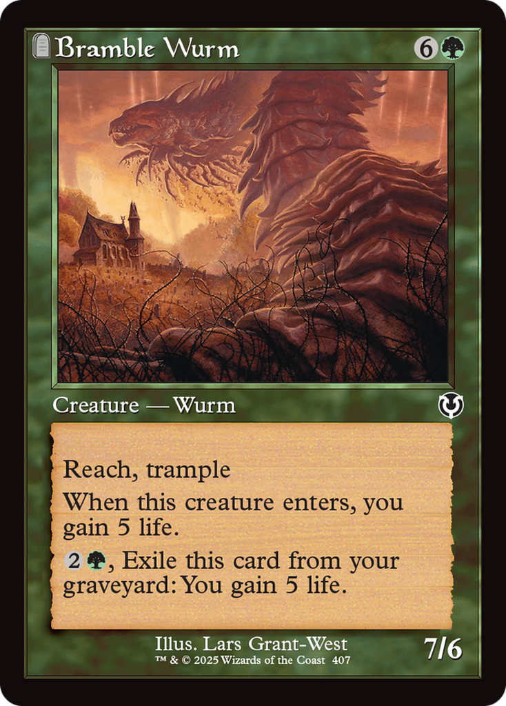 Magic: The Gathering - Bramble Wurm - Innistrad Remastered