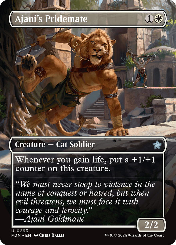 Magic: The Gathering - Ajani's Pridemate Foil - Foundations