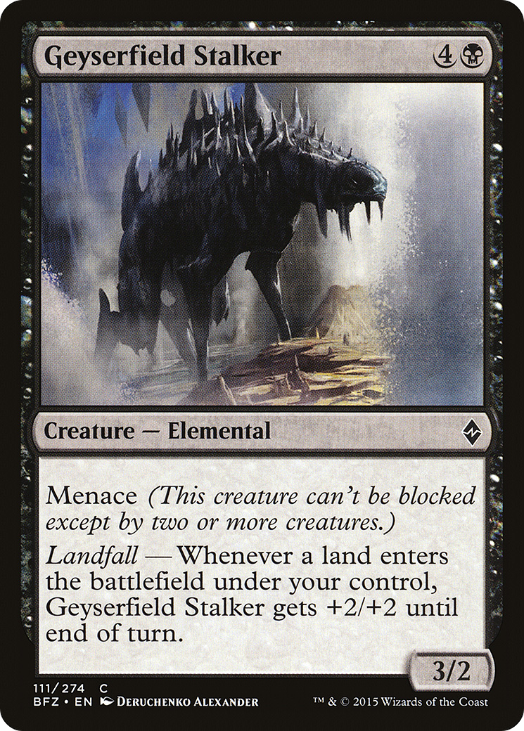 Magic: The Gathering - Geyserfield Stalker Foil - Battle for Zendikar