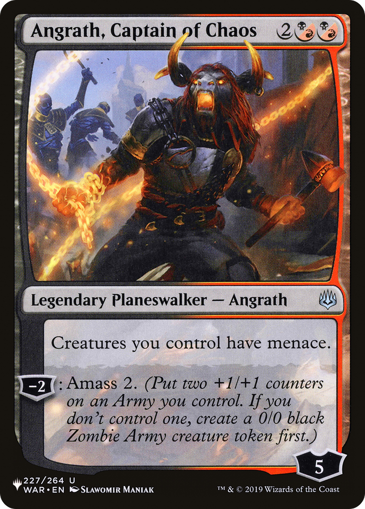 Magic: The Gathering - Angrath, Captain of Chaos - The List