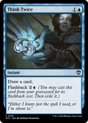 Magic: The Gathering - Think Twice - Outlaws of Thunder Junction Commander