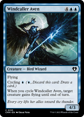 Magic: The Gathering - Windcaller Aven Foil - Commander Masters