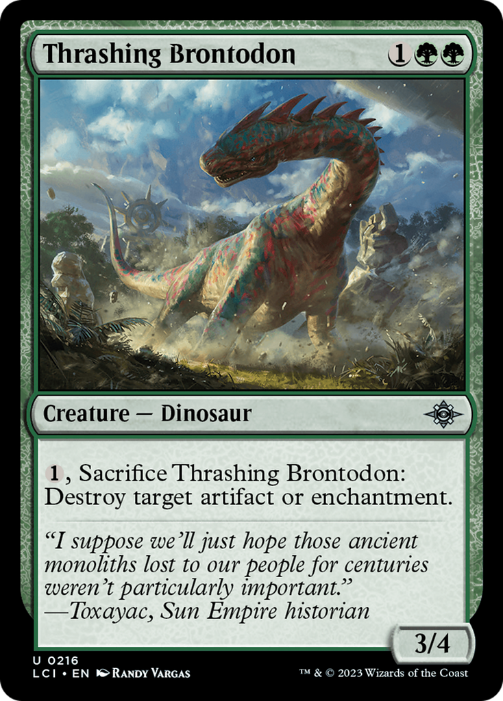 Magic: The Gathering - Thrashing Brontodon - The Lost Caverns of Ixalan