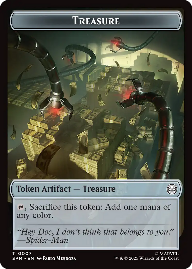 Magic: The Gathering - Treasure Token - Marvel's Spider-Man Tokens
