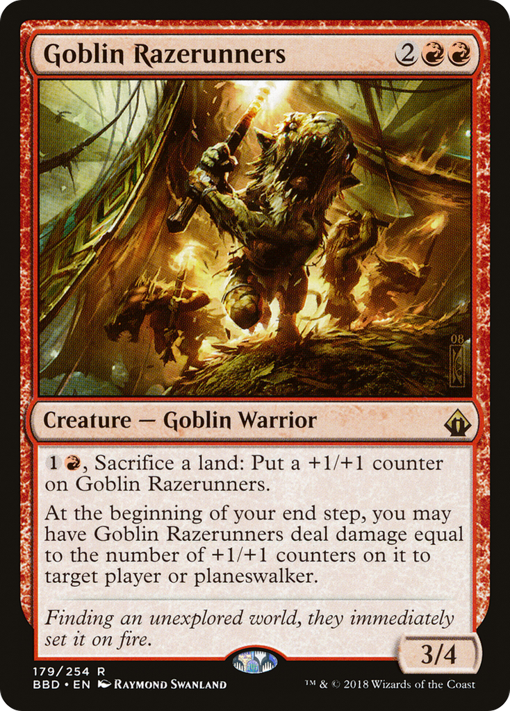 Magic: The Gathering - Goblin Razerunners Foil - Battlebond