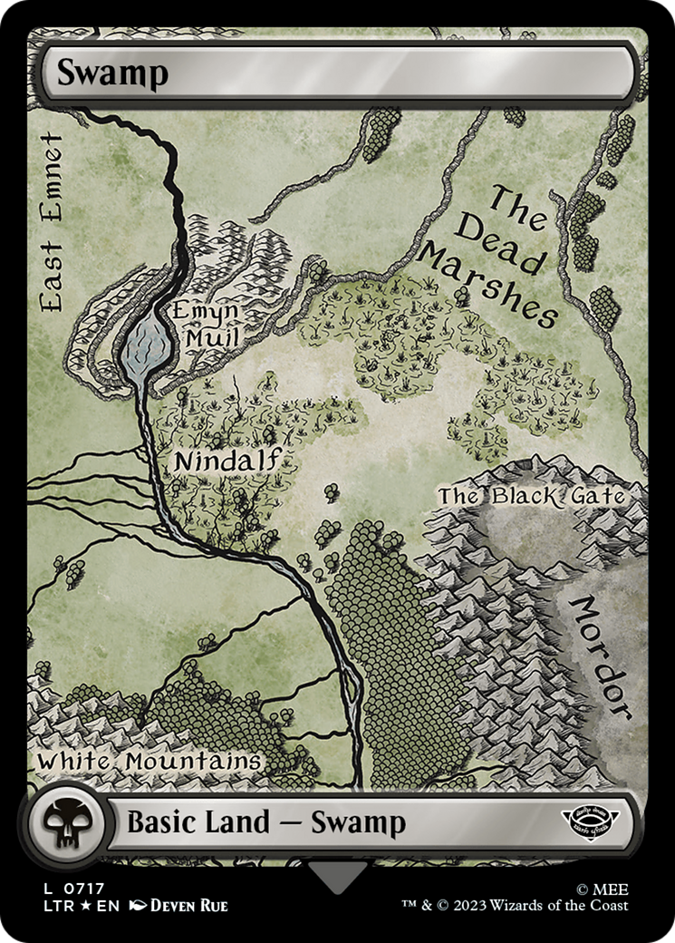 Magic: The Gathering - Swamp #717 Foil - The Lord of the Rings: Tales of Middle-earth