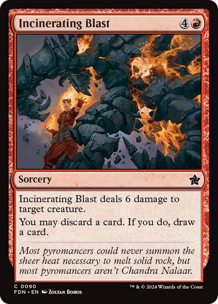 Magic: The Gathering - Incinerating Blast Foil - Foundations