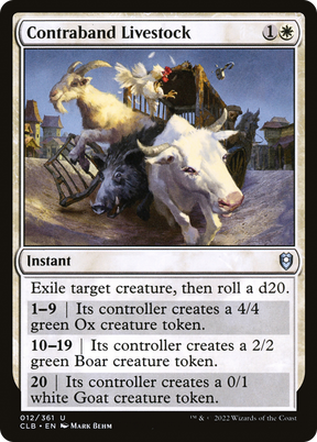 Magic: The Gathering - Contraband Livestock - Commander Legends: Battle for Baldur's Gate