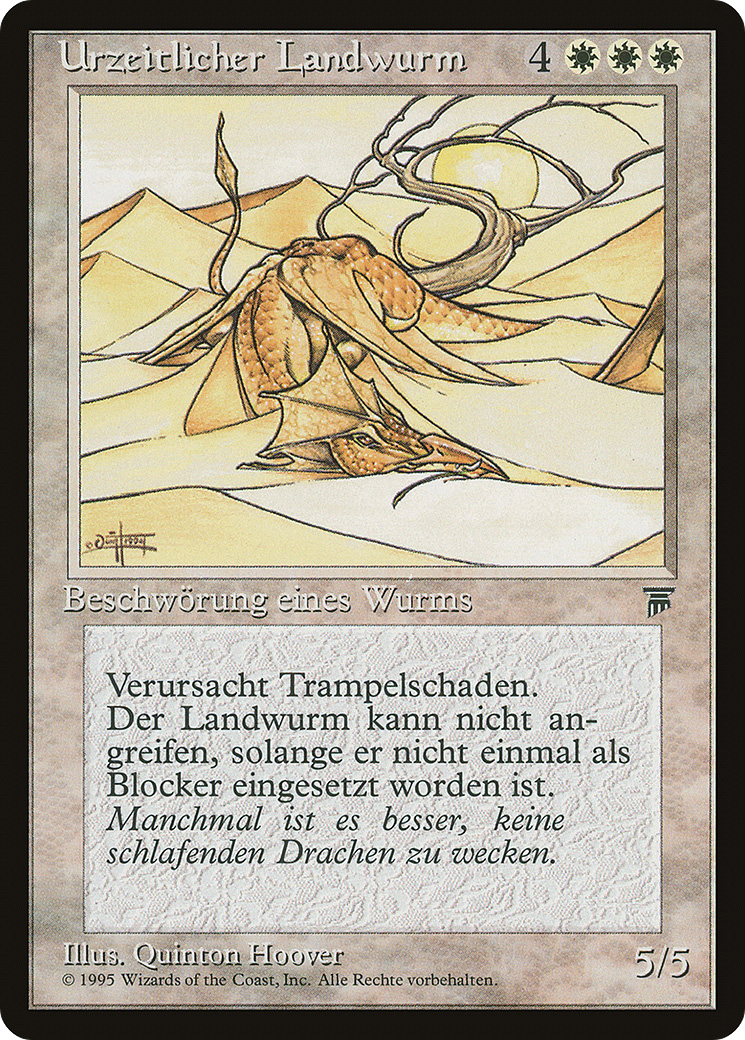 Magic: The Gathering - Urzeitlicher Landwurm - Renaissance