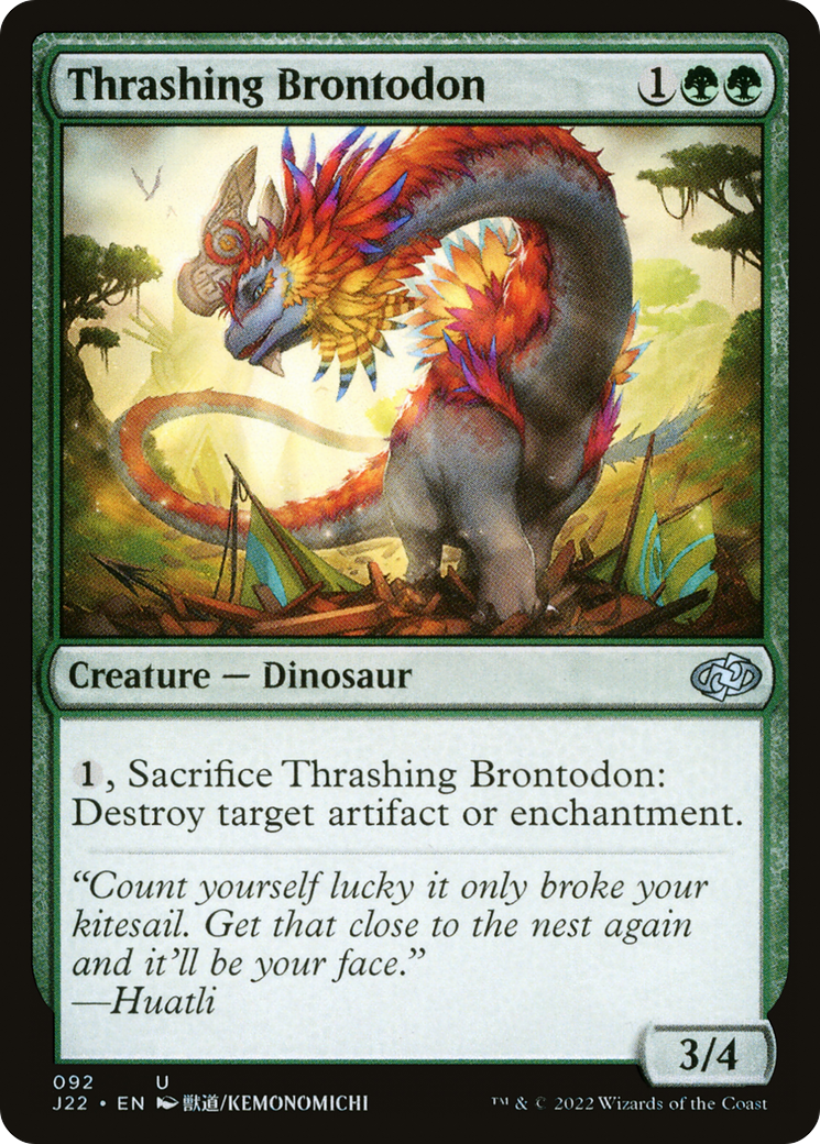 Magic: The Gathering - Thrashing Brontodon - Jumpstart 2022