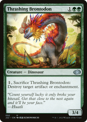 Magic: The Gathering - Thrashing Brontodon - Jumpstart 2022