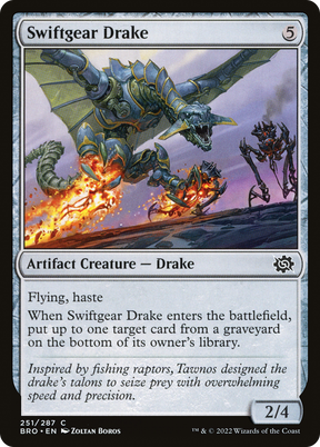 Magic: The Gathering - Swiftgear Drake Foil - The Brothers' War