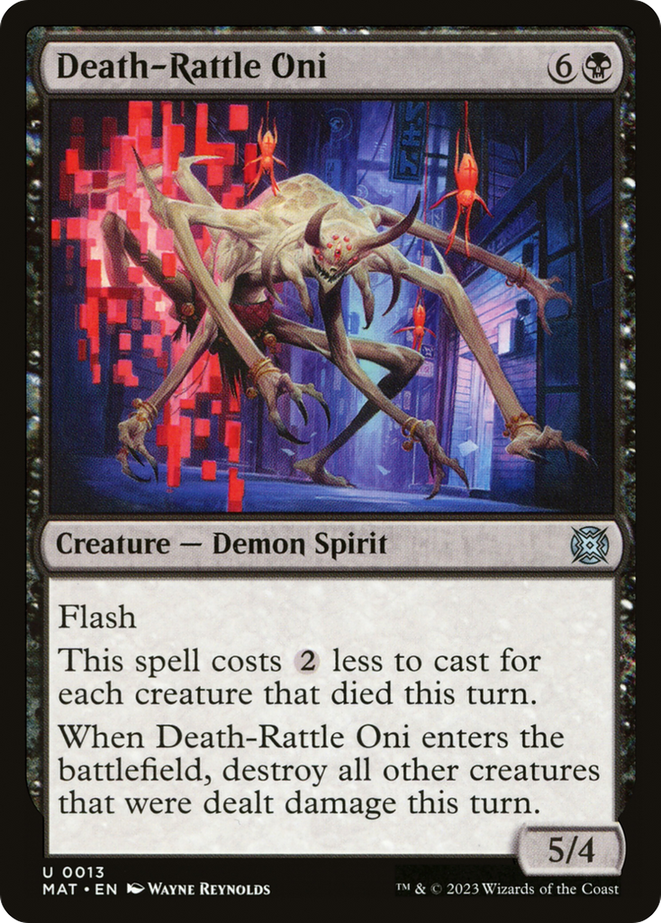 Magic: The Gathering - Death-Rattle Oni Foil - March of the Machine: The Aftermath